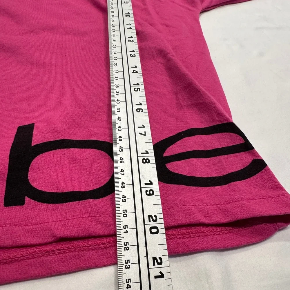 Bebe 2 Piece Lounge Set Logo Sweatshirt Joggers Pink Size Small Excellent